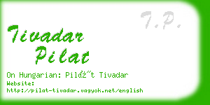 tivadar pilat business card